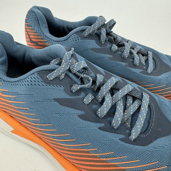 Hoka One One Shoes Mens 10.5 blue orange torrent 2 running sneakers walking - Picture 5 of 10